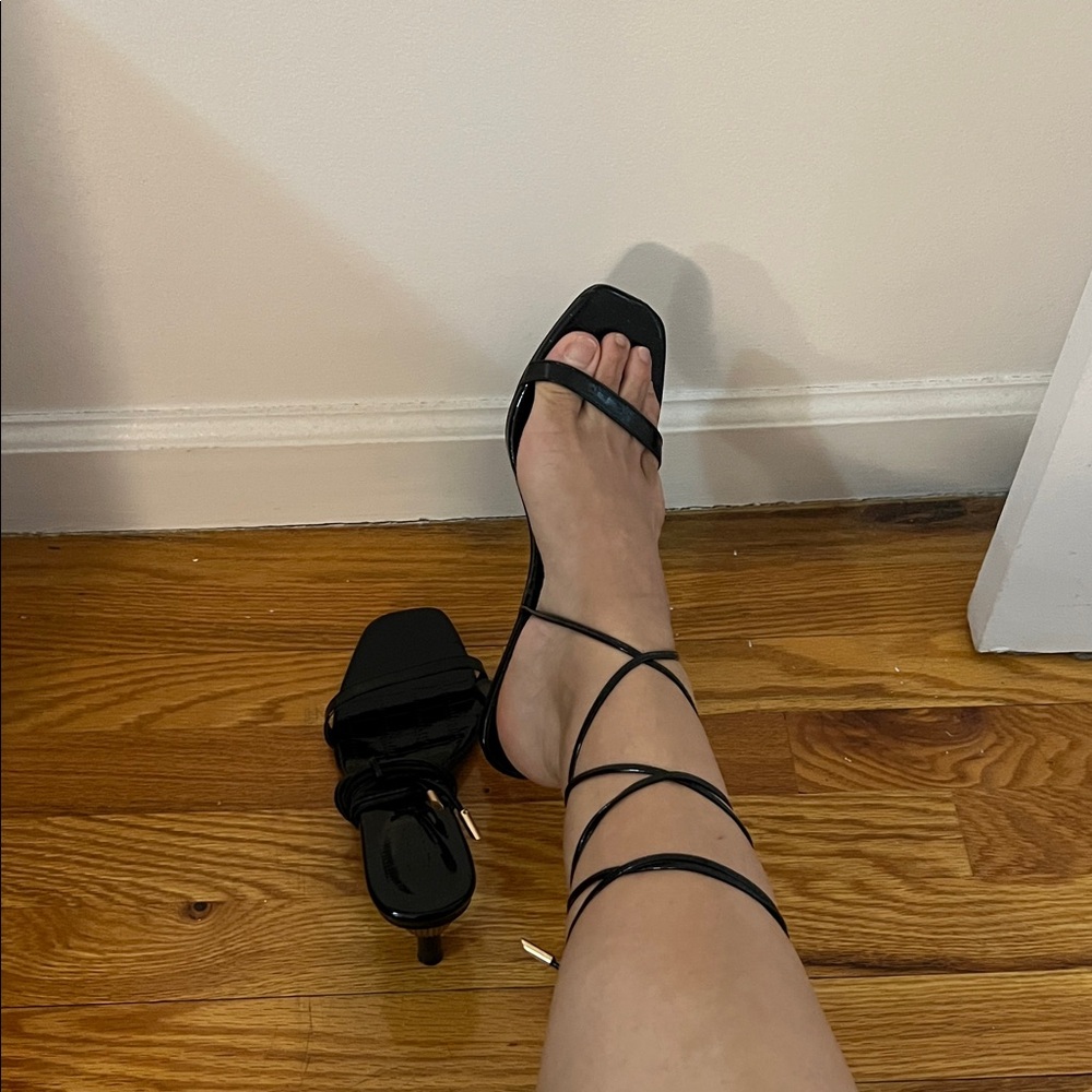 ASOS Black Strappy Heels